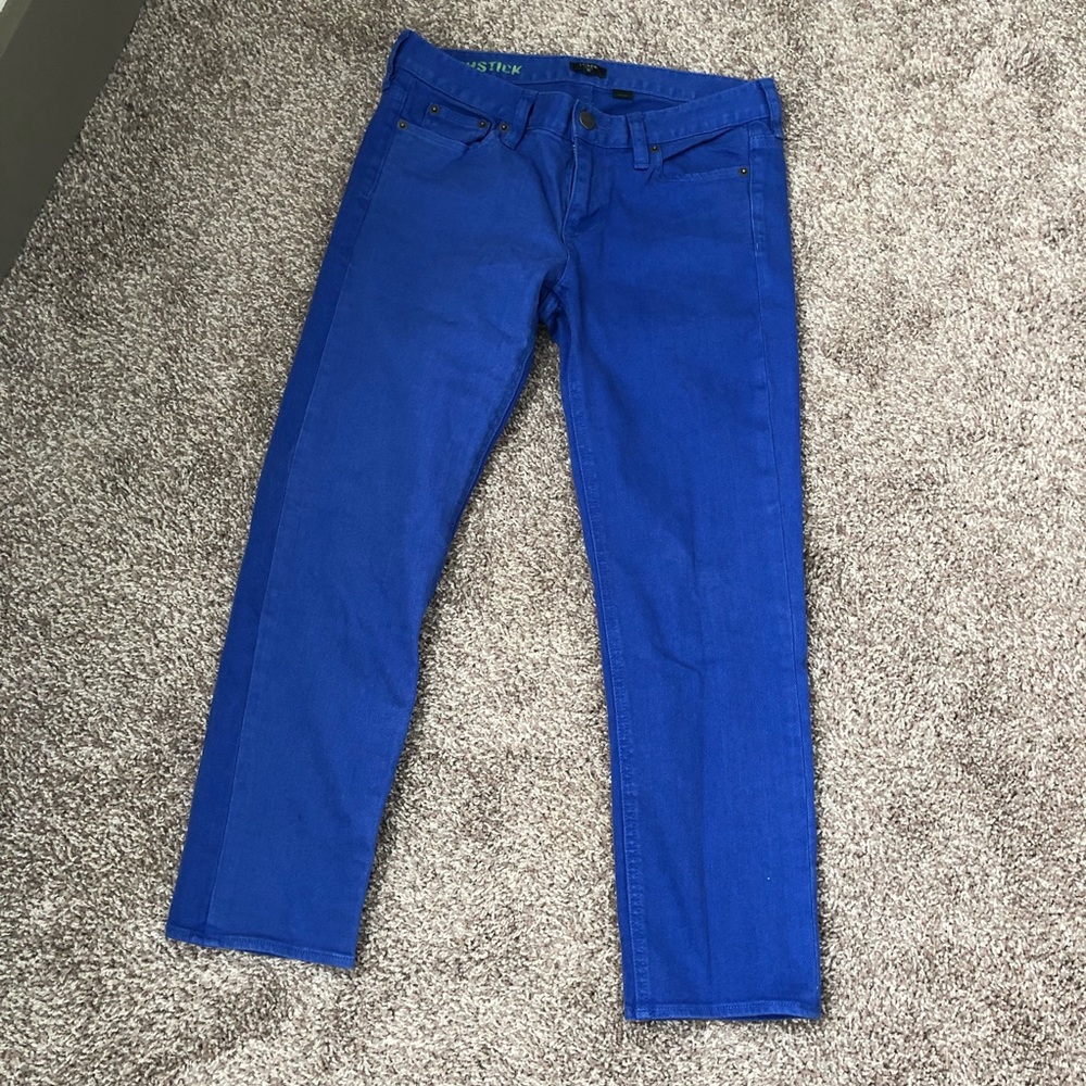 J.Crew Matchstick Royal Blue Jeans